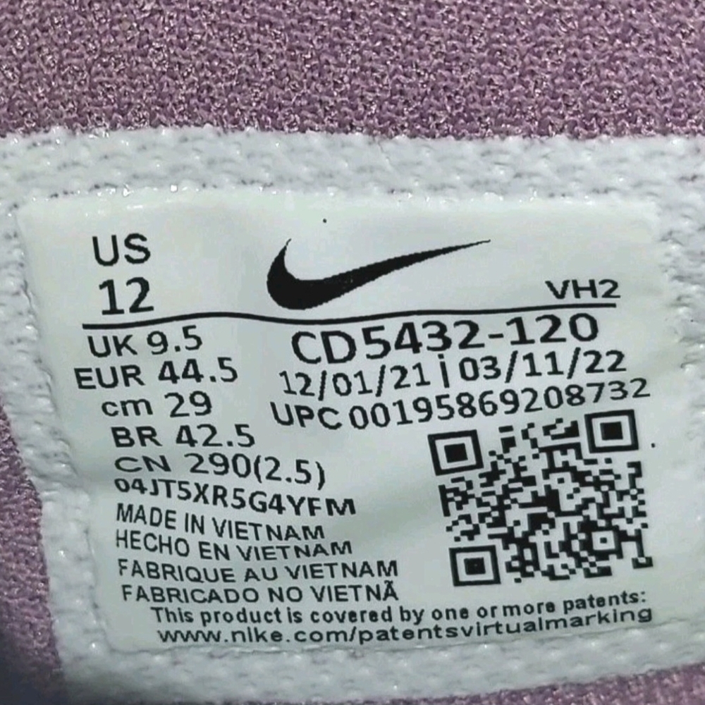 Nike Air Max Sz 12 Womens Excee Gray Blue Pink White Running Walking Sneakers - Picture 12 of 14